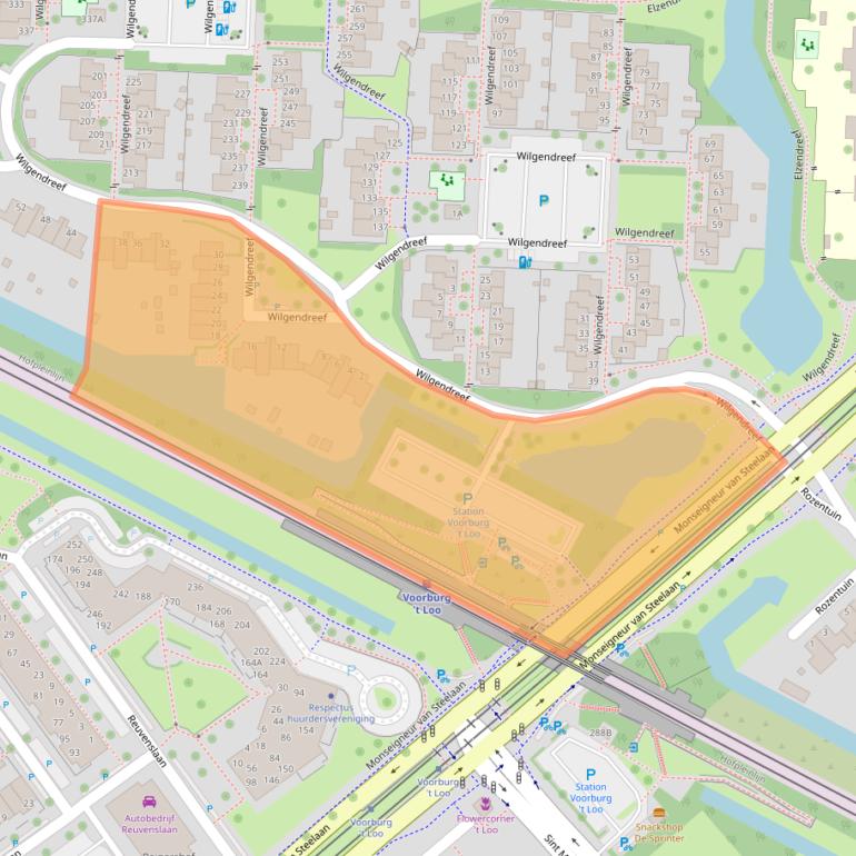 Kaart van postcodegebied 2272EW.