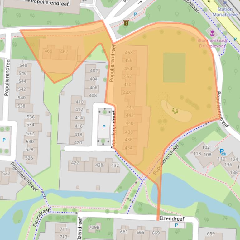 Kaart van postcodegebied 2272HG.