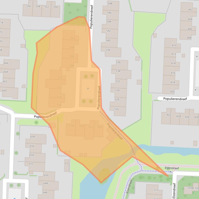 Kaart van postcodegebied 2272HH.