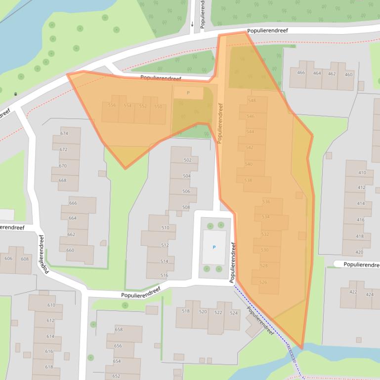 Kaart van postcodegebied 2272HJ.