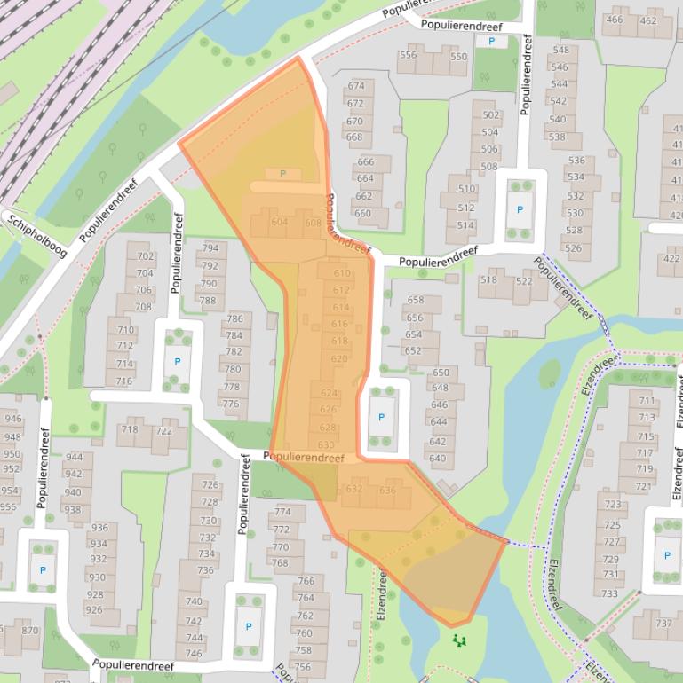 Kaart van postcodegebied 2272HK.