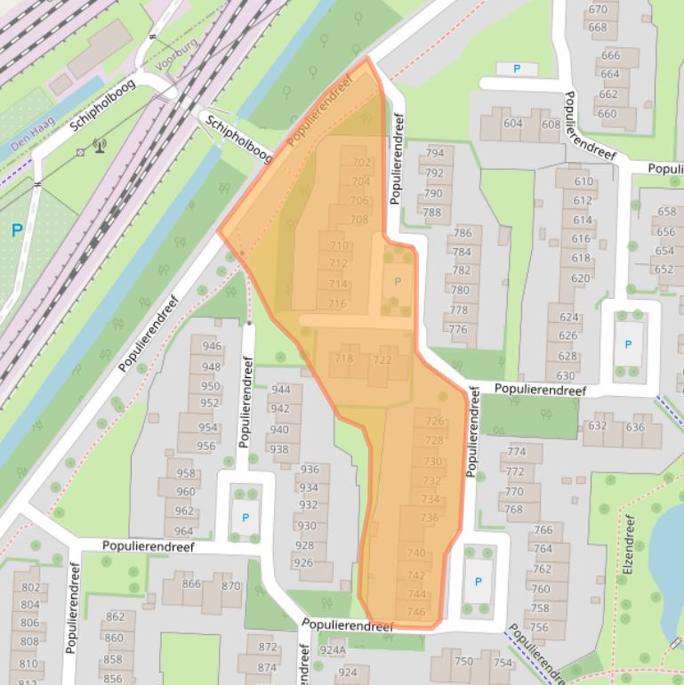 Kaart van postcodegebied 2272HM.