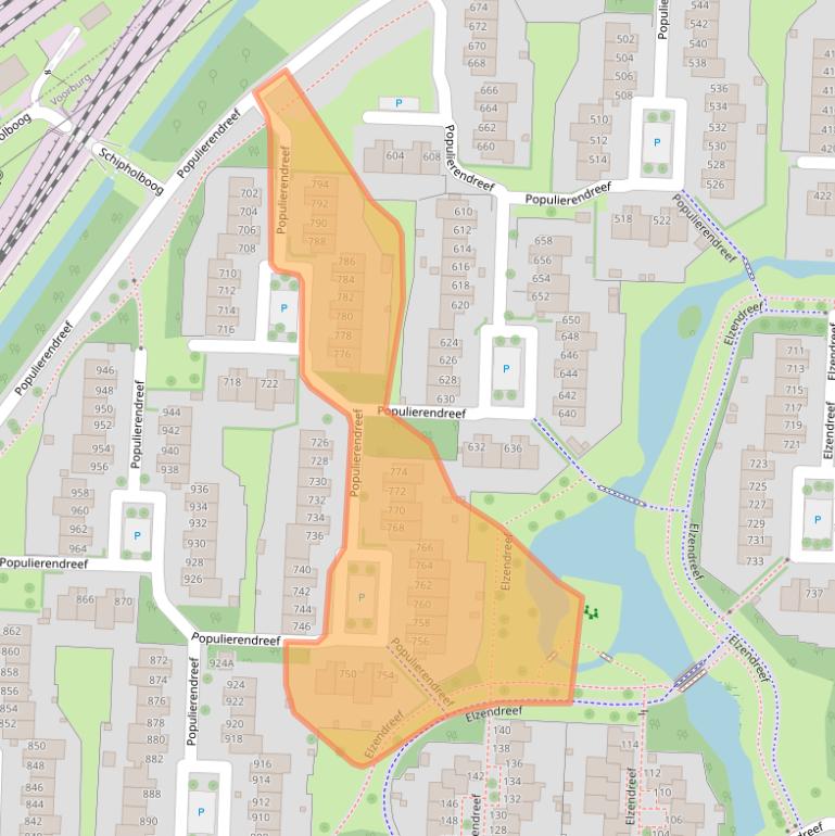 Kaart van postcodegebied 2272HN.