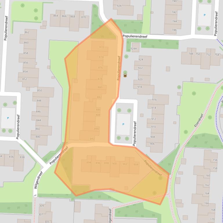 Kaart van postcodegebied 2272HS.