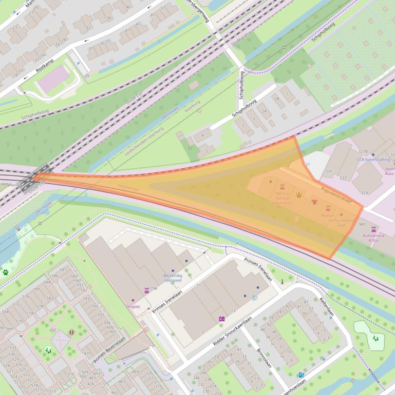 Kaart van postcodegebied 2272HX.