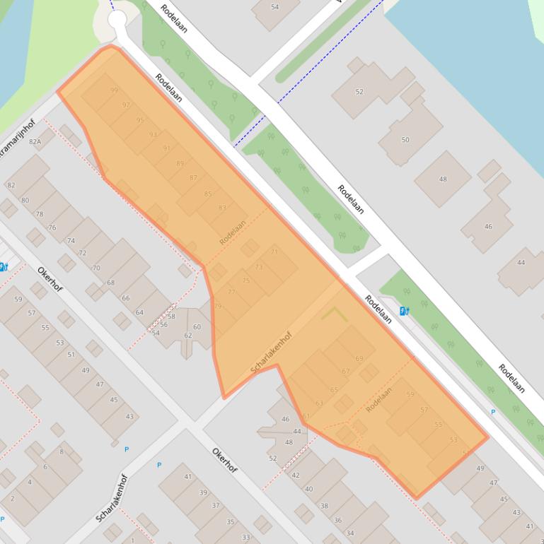 Kaart van postcodegebied 2272JB.