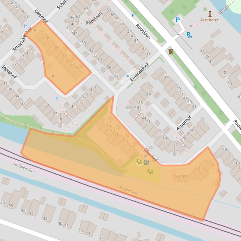 Kaart van postcodegebied 2272JC.