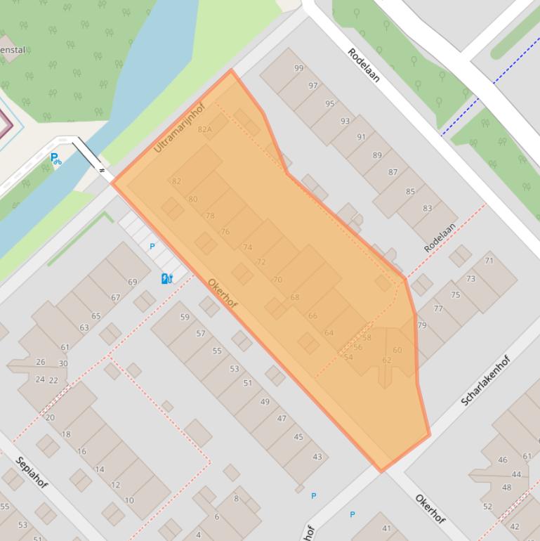 Kaart van postcodegebied 2272JH.