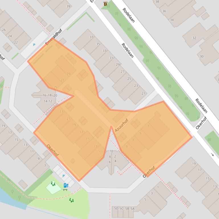 Kaart van postcodegebied 2272JJ.