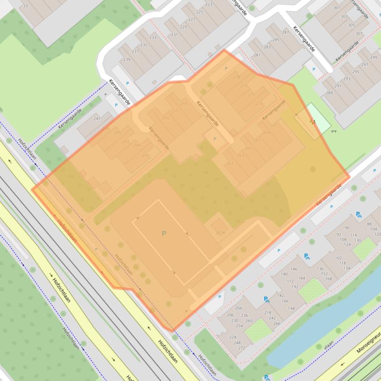 Kaart van postcodegebied 2272NE.