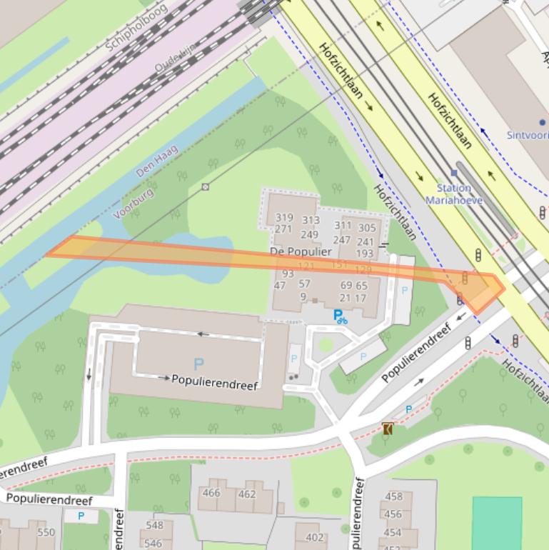 Kaart van postcodegebied 2272RC.