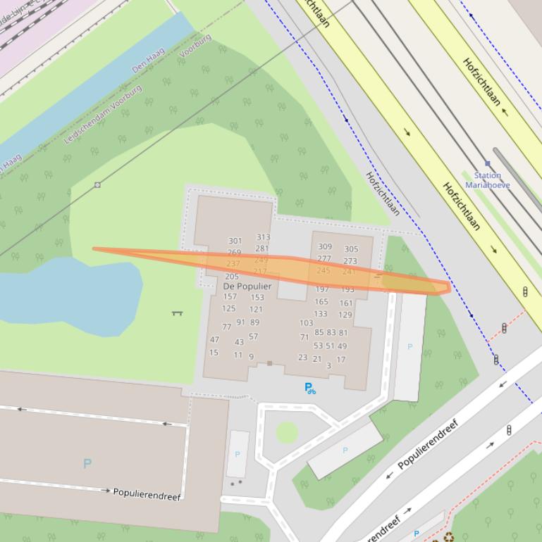 Kaart van postcodegebied 2272RE.