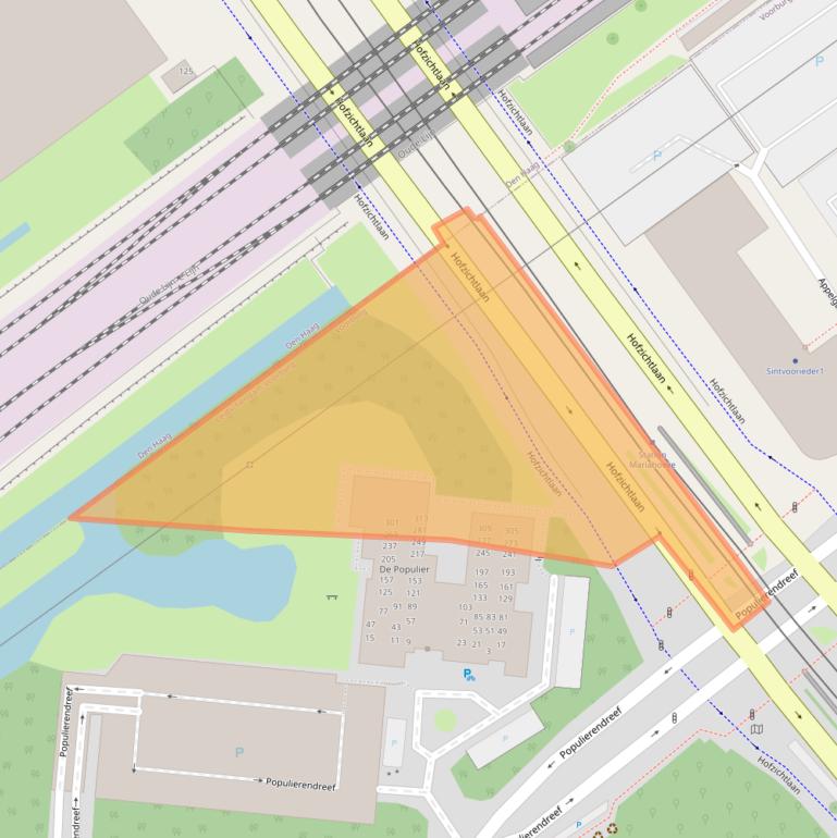 Kaart van postcodegebied 2272RG.