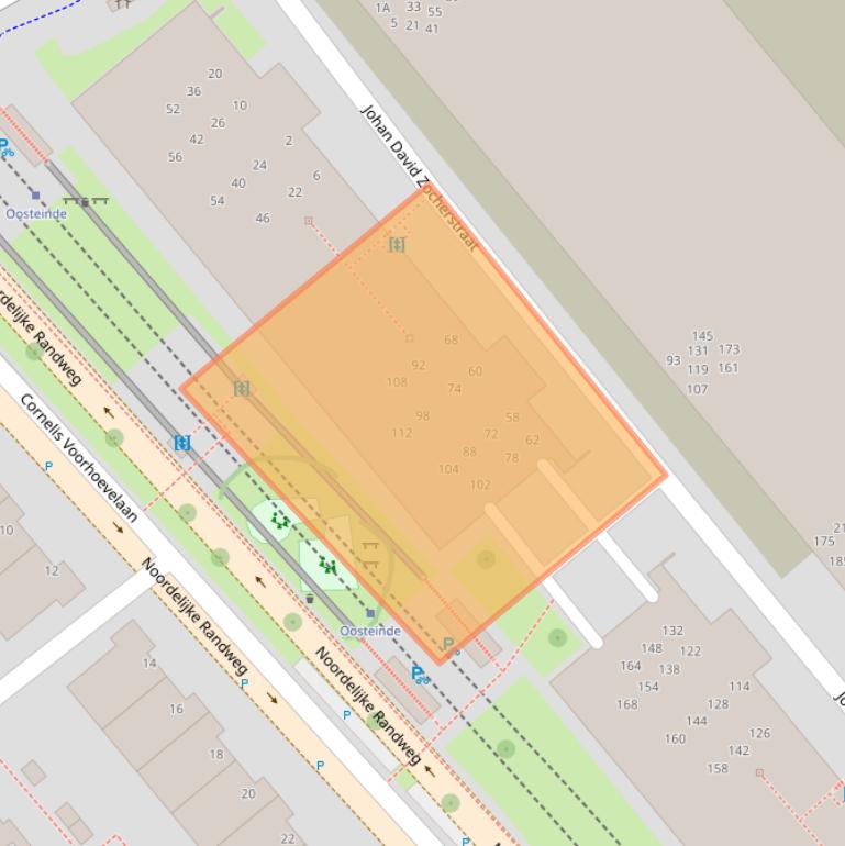 Kaart van postcodegebied 2272SL.