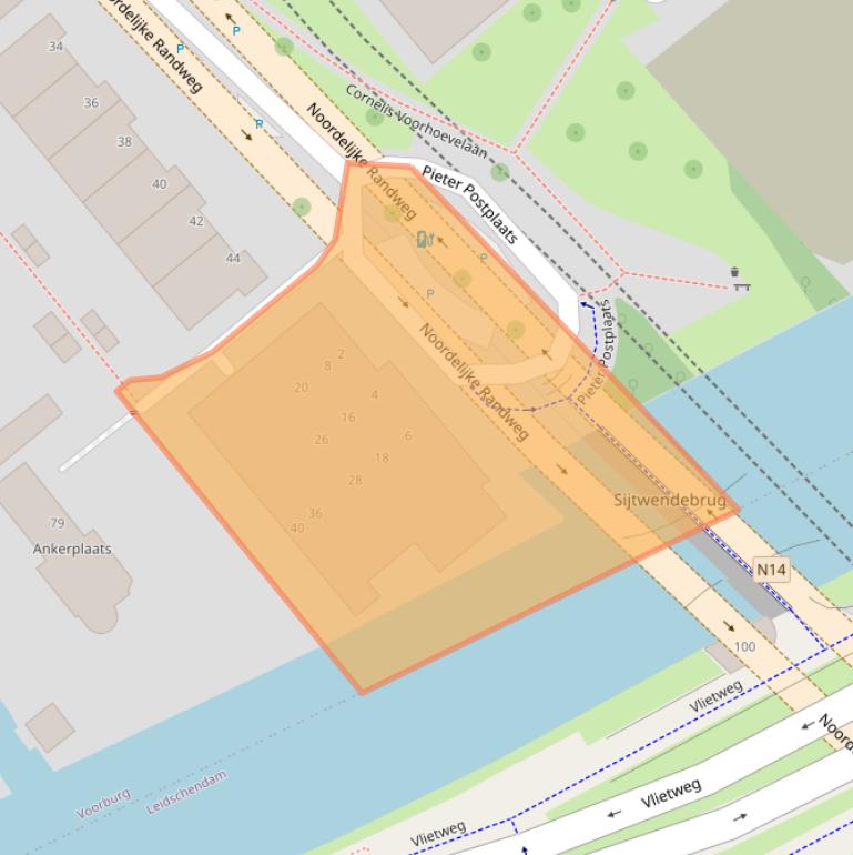 Kaart van postcodegebied 2272SP.