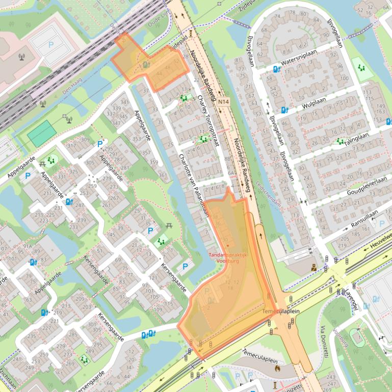 Kaart van postcodegebied 2272TR.