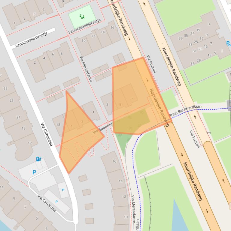 Kaart van postcodegebied 2272VE.