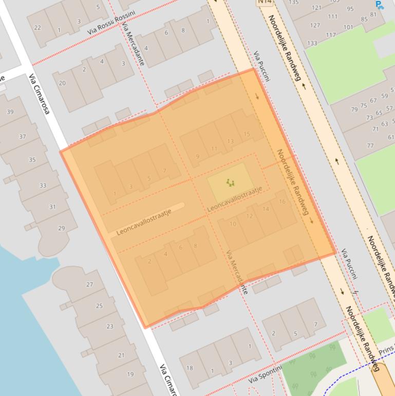 Kaart van postcodegebied 2272VG.