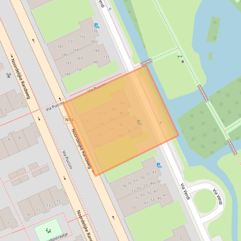 Kaart van postcodegebied 2272WD.