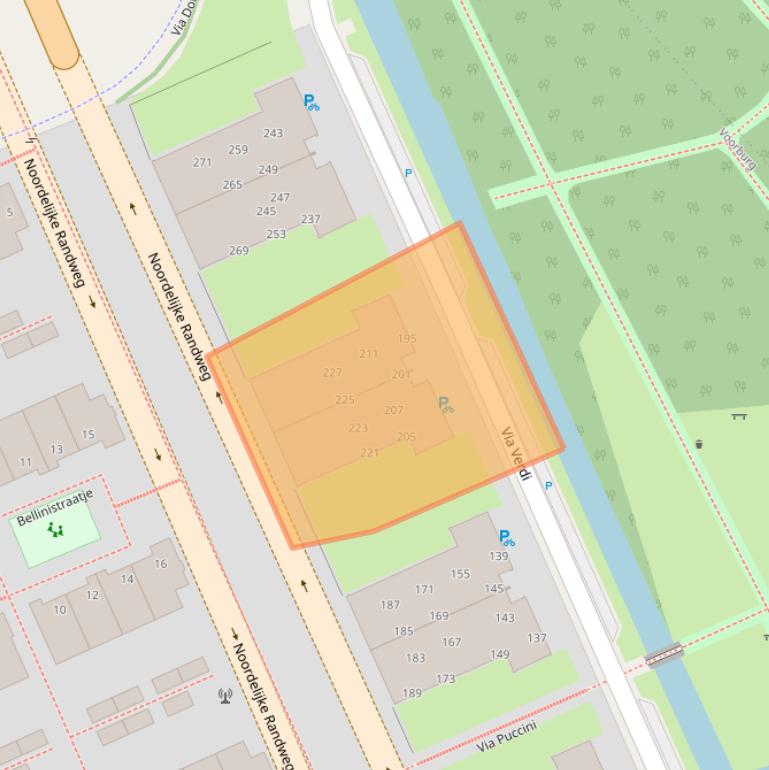 Kaart van postcodegebied 2272WG.