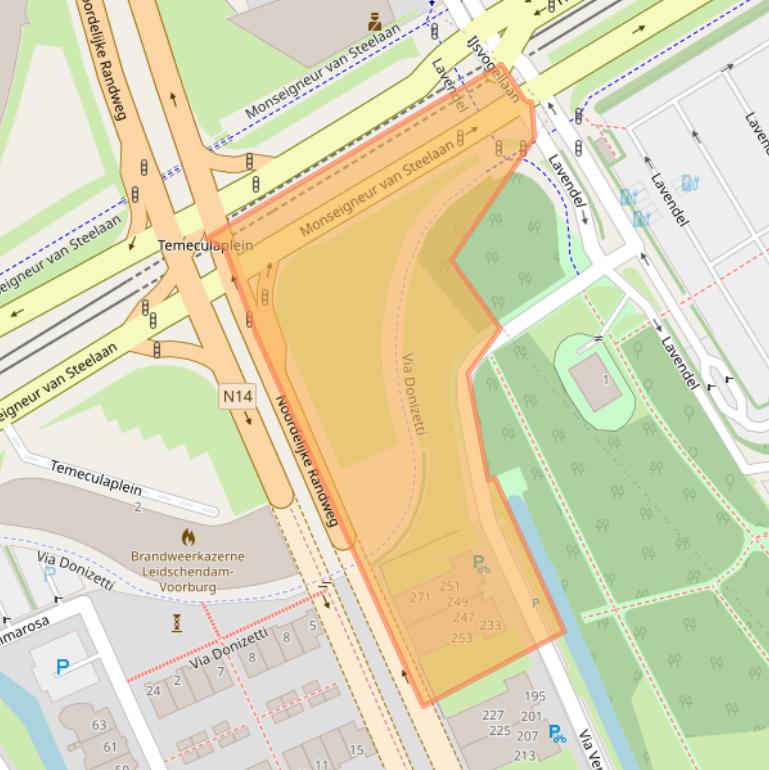 Kaart van postcodegebied 2272WH.