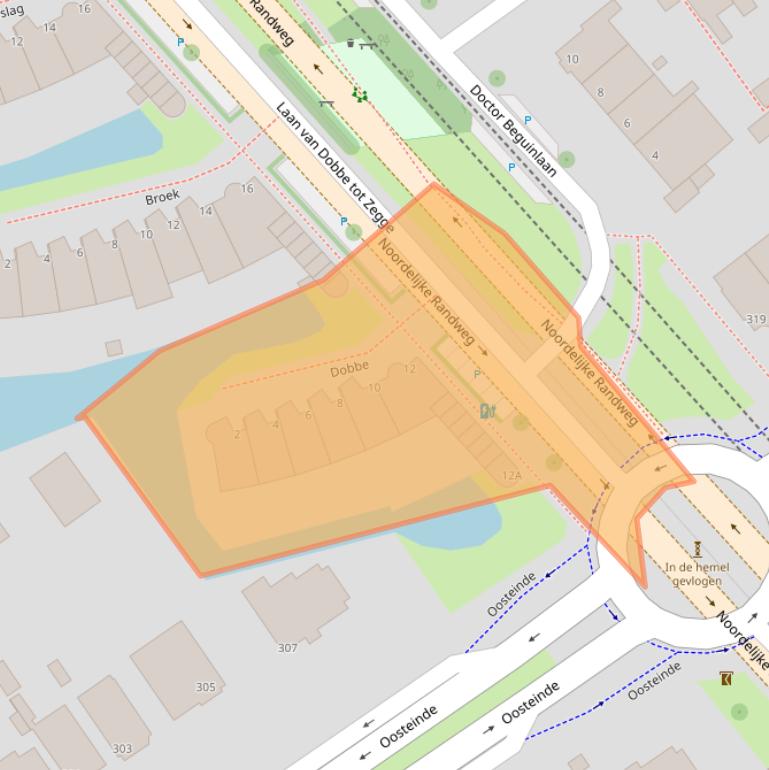 Kaart van postcodegebied 2272WJ.