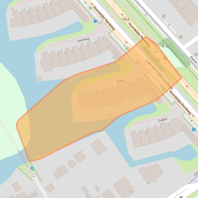 Kaart van postcodegebied 2272WK.