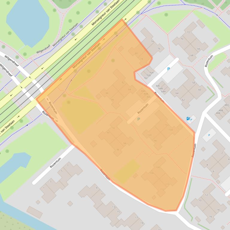 Kaart van postcodegebied 2272XE.