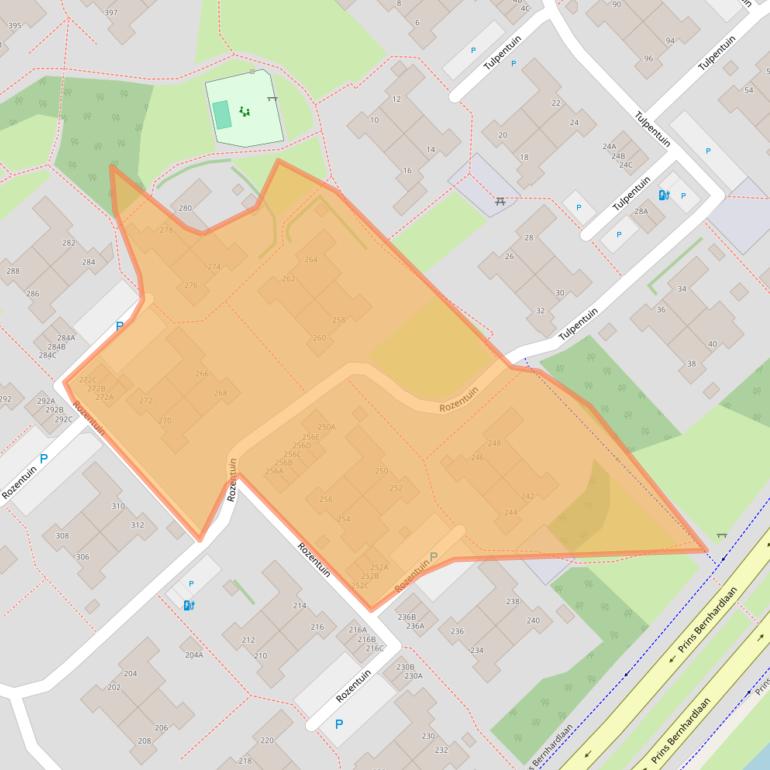 Kaart van postcodegebied 2272XH.
