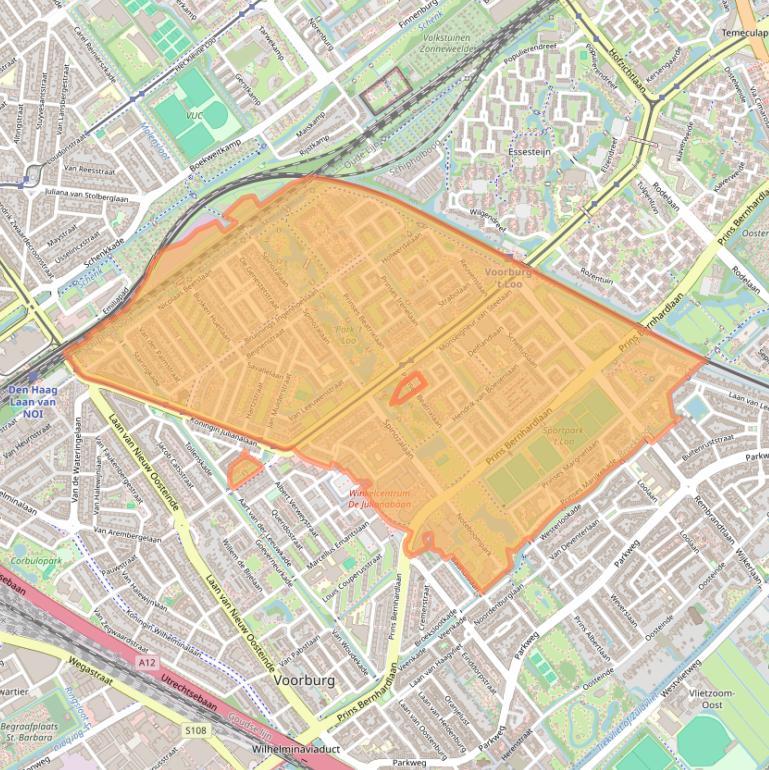 Kaart van postcodegebied 2273.