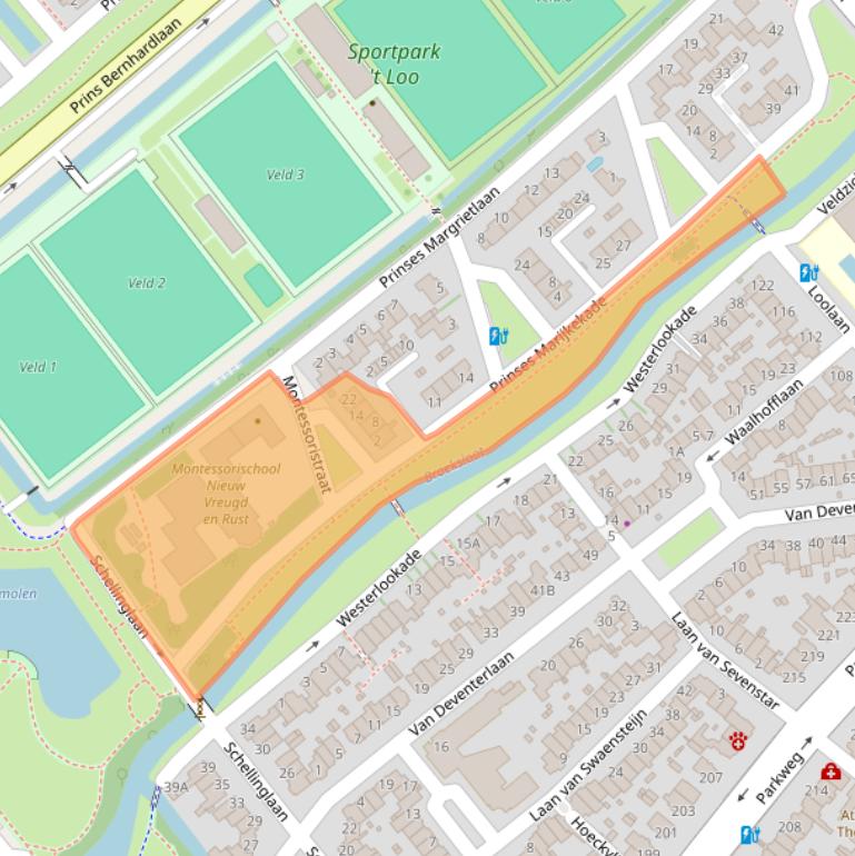 Kaart van postcodegebied 2273AC.