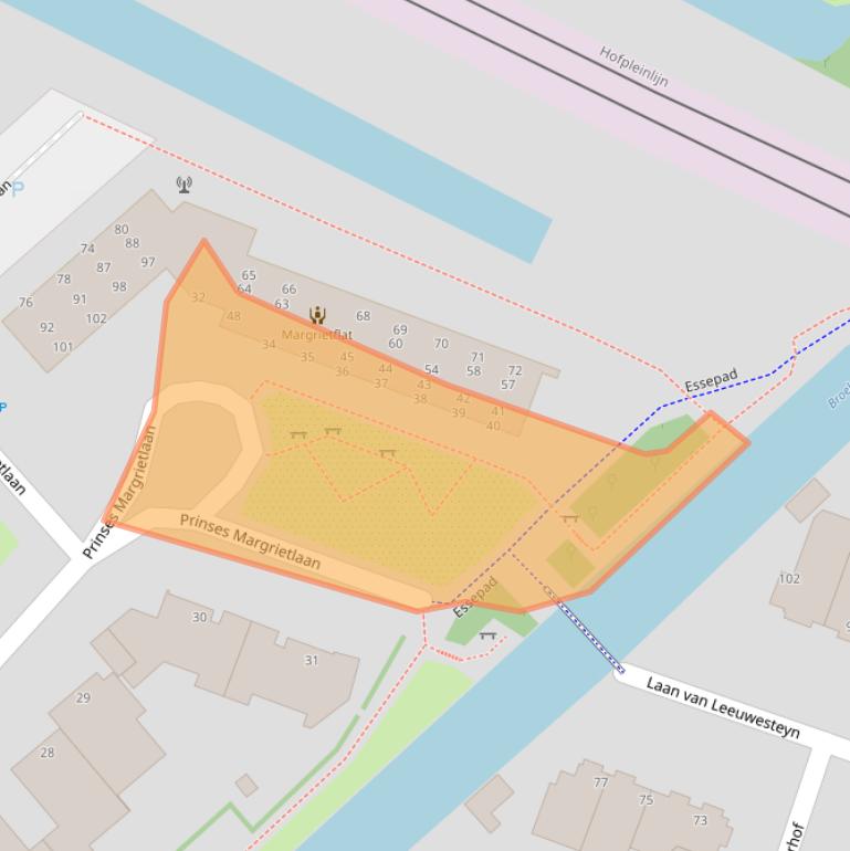 Kaart van postcodegebied 2273AH.