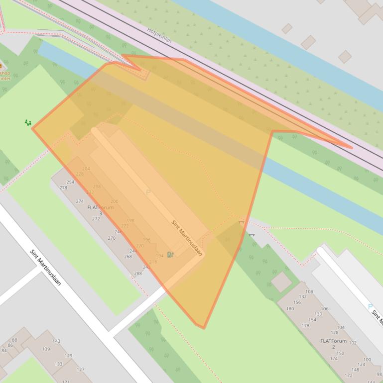 Kaart van postcodegebied 2273BB.