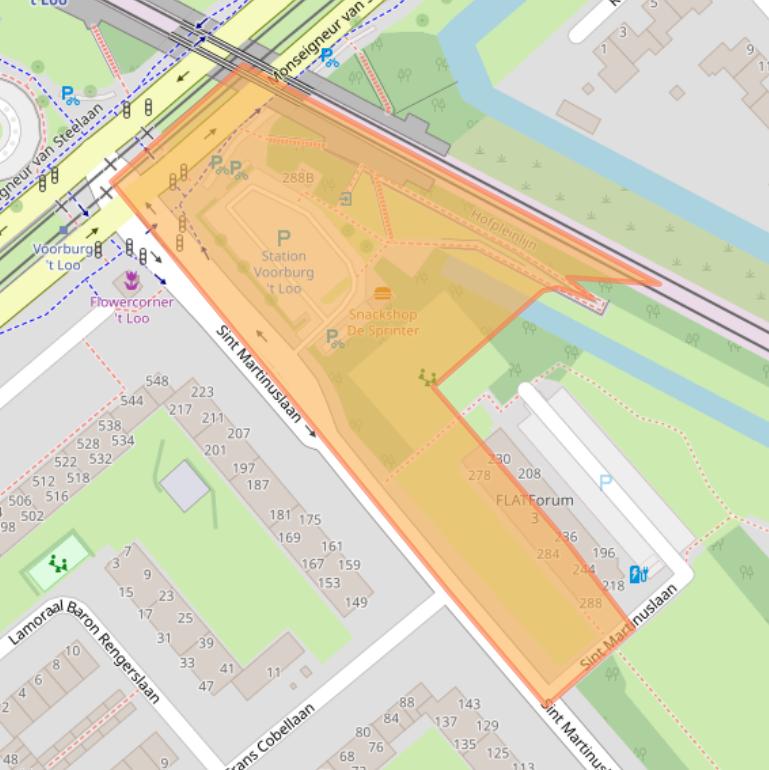 Kaart van postcodegebied 2273BC.