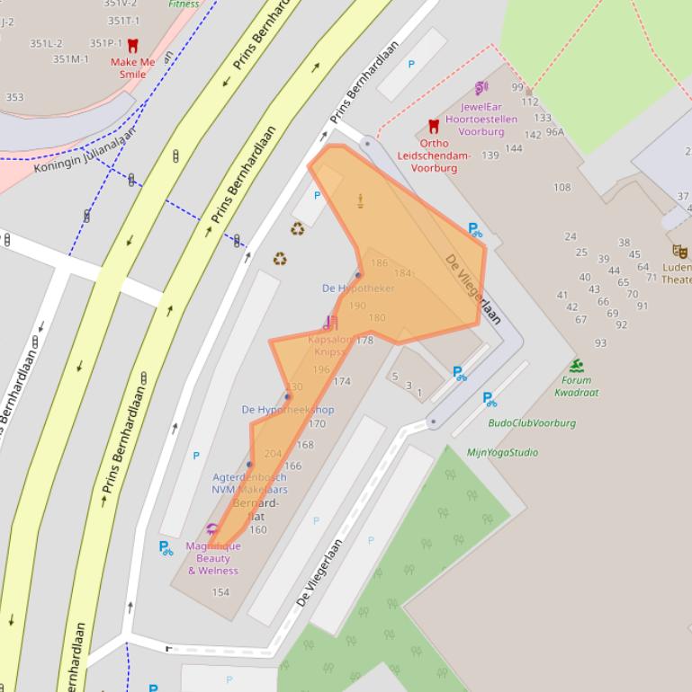 Kaart van postcodegebied 2273BN.