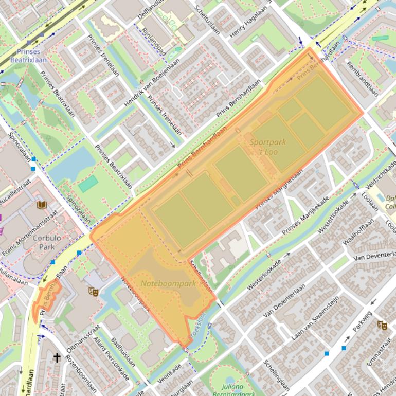 Kaart van postcodegebied 2273BP.