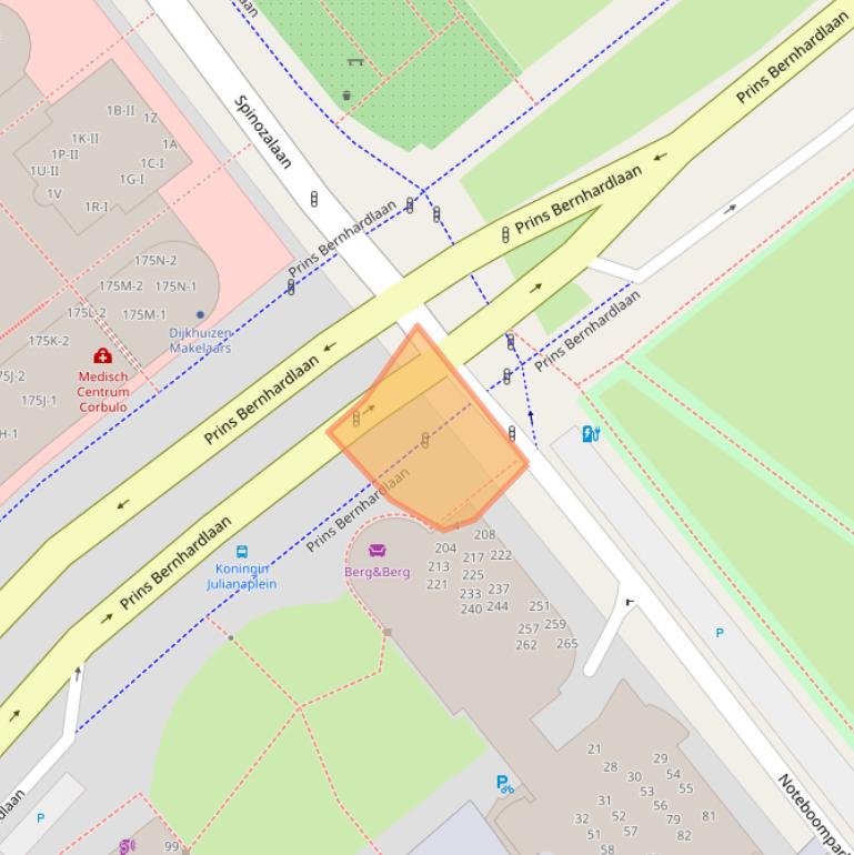 Kaart van postcodegebied 2273BZ.