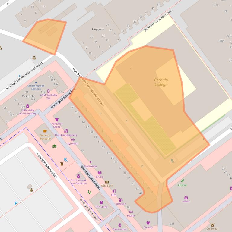 Kaart van postcodegebied 2273CB.