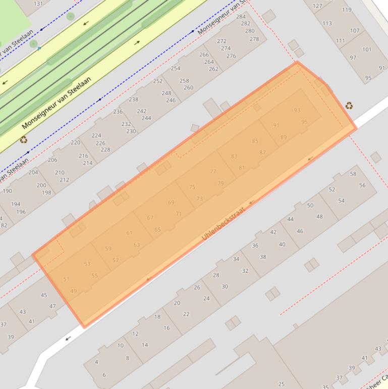 Kaart van postcodegebied 2273CG.