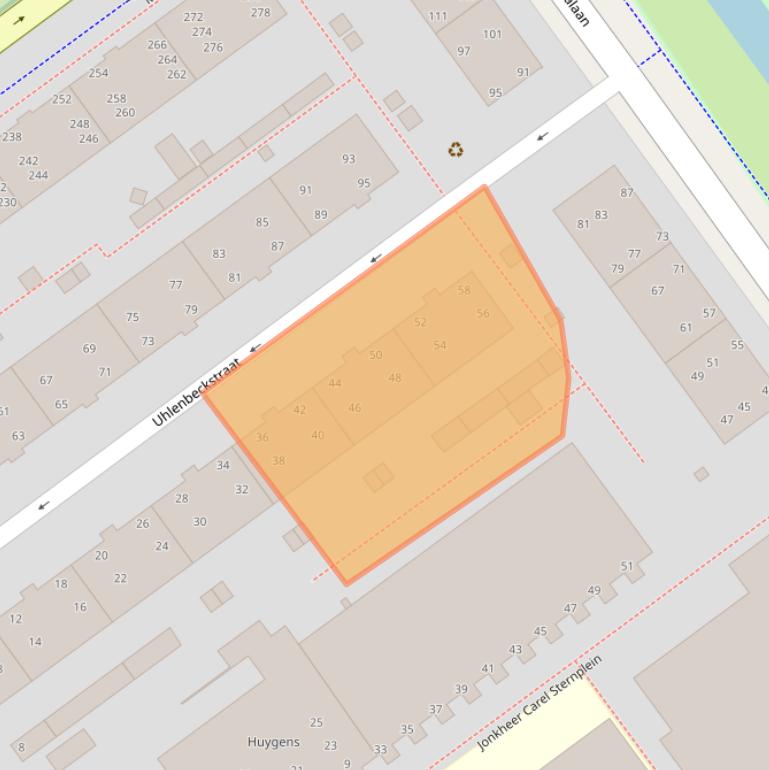 Kaart van postcodegebied 2273CJ.