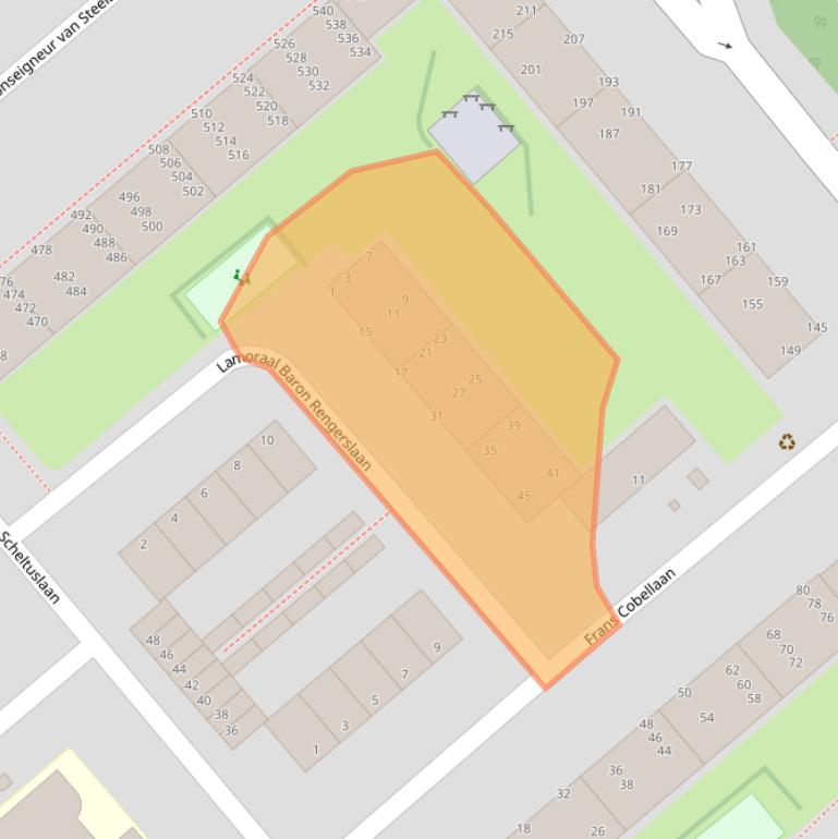 Kaart van postcodegebied 2273CP.