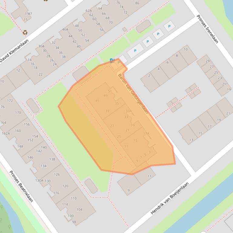 Kaart van postcodegebied 2273CX.