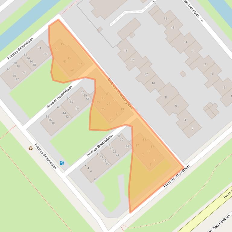 Kaart van postcodegebied 2273DK.