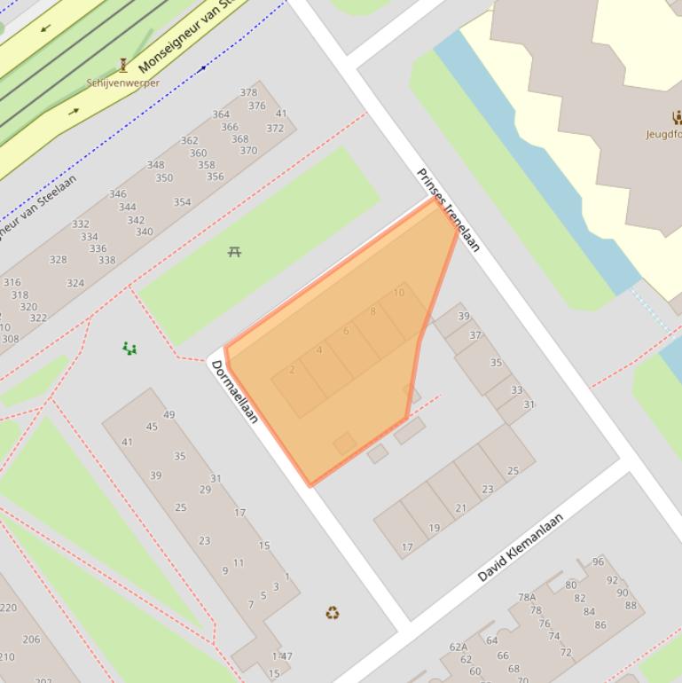 Kaart van postcodegebied 2273EE.