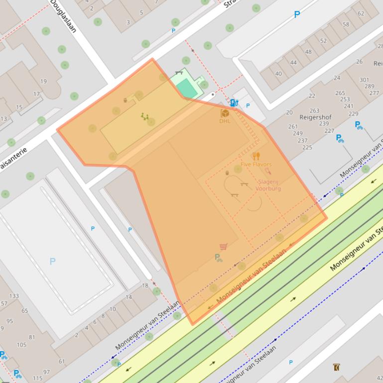 Kaart van postcodegebied 2273EM.
