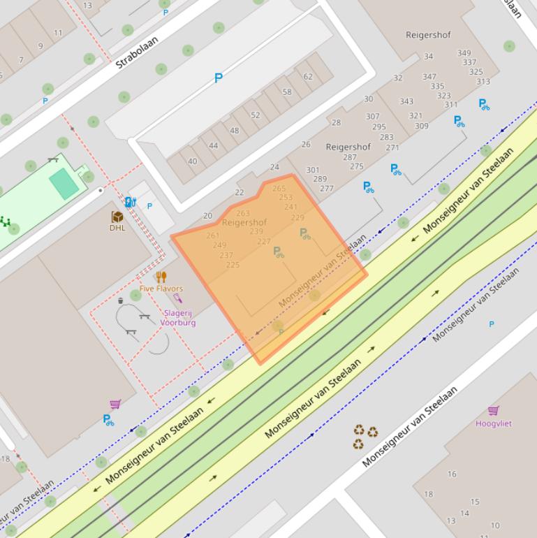 Kaart van postcodegebied 2273EN.