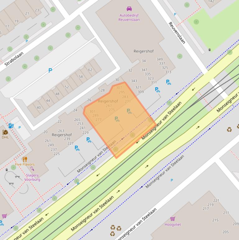 Kaart van postcodegebied 2273EP.