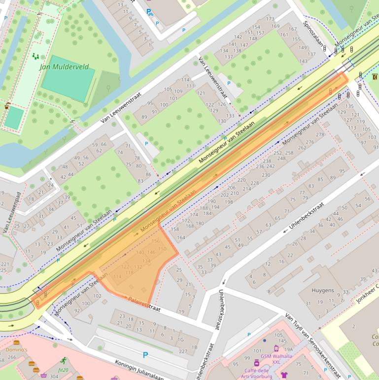 Kaart van postcodegebied 2273ET.