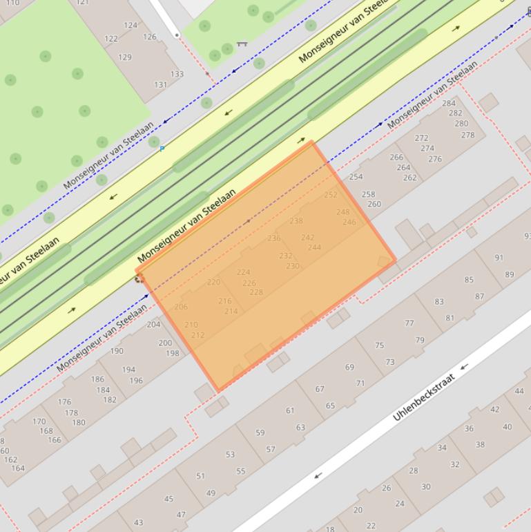 Kaart van postcodegebied 2273EW.