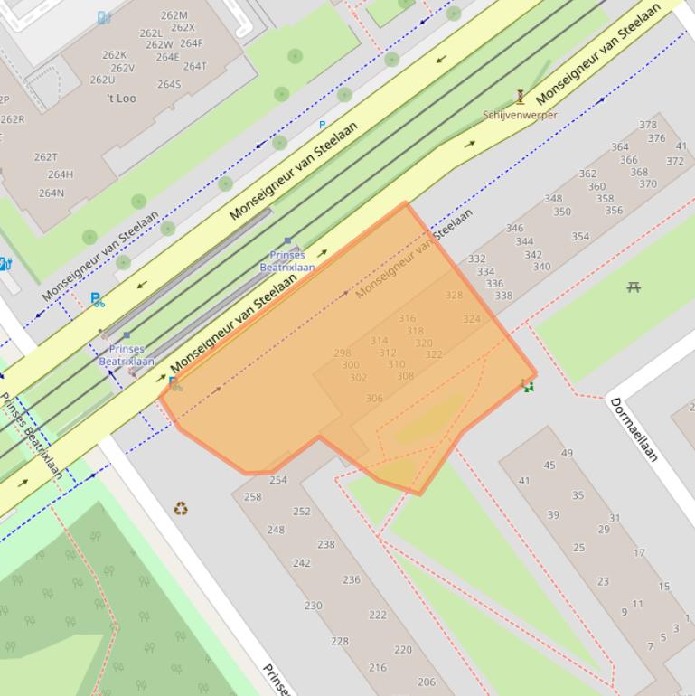 Kaart van postcodegebied 2273EZ.